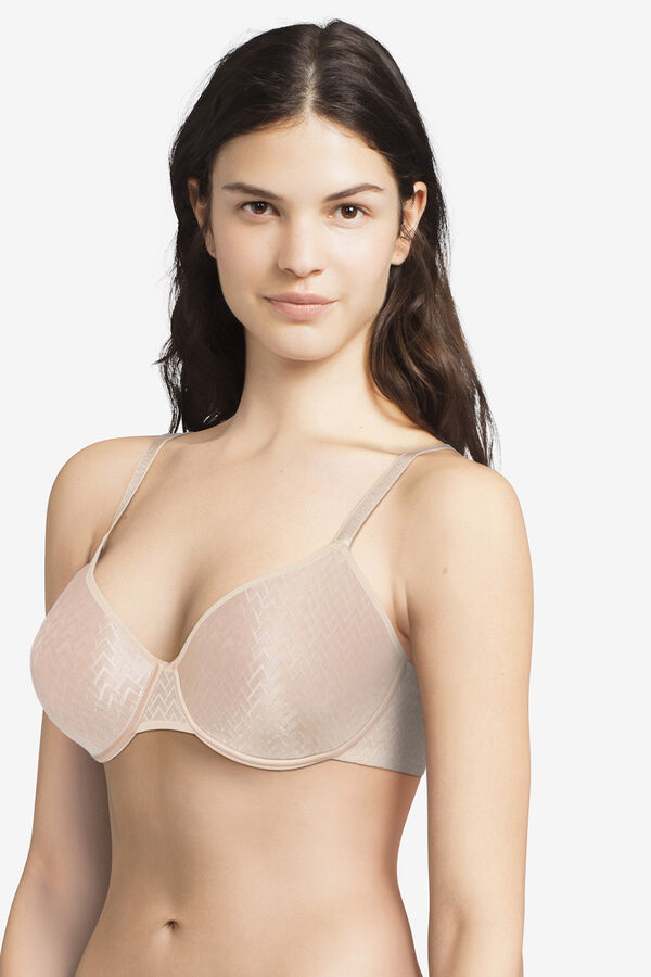 Passionata Sujetador Manhattan preformado spacer con tul fantas&iacute;a beige