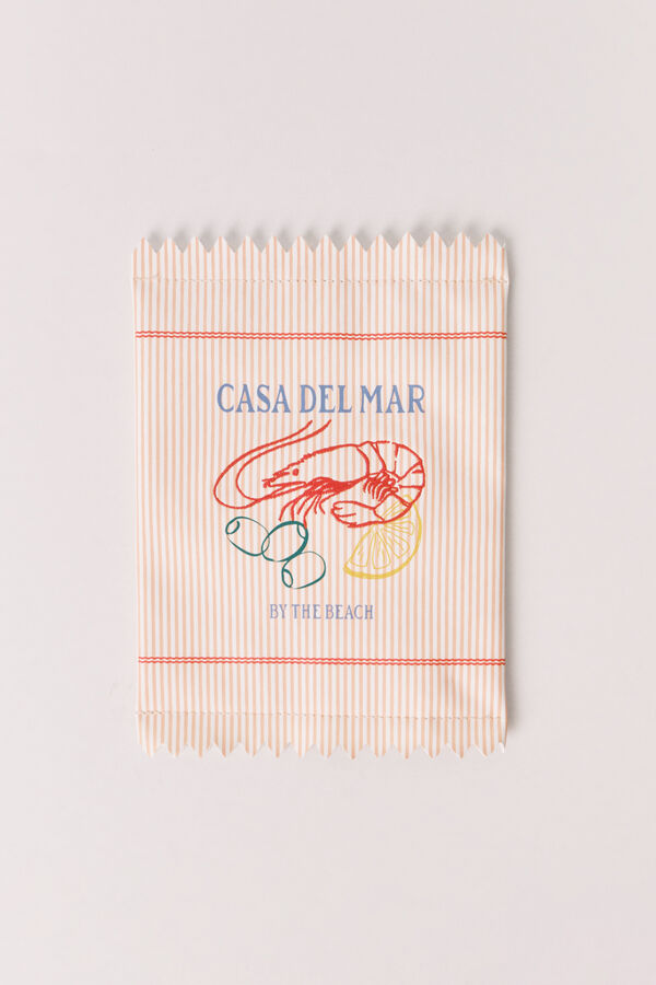 Women'secret Carteira riscas laranja castanho