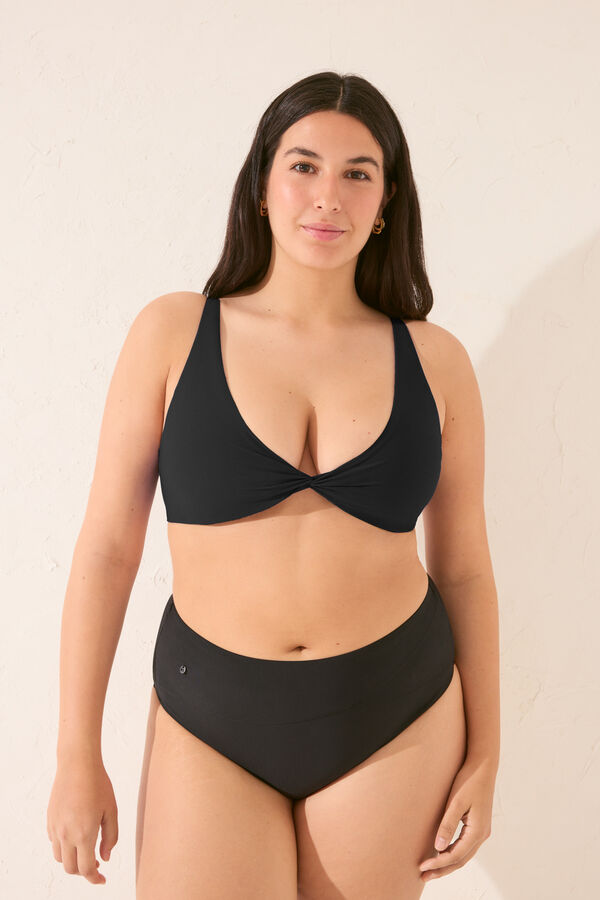 Women'secret Top biquíni halter preto preto