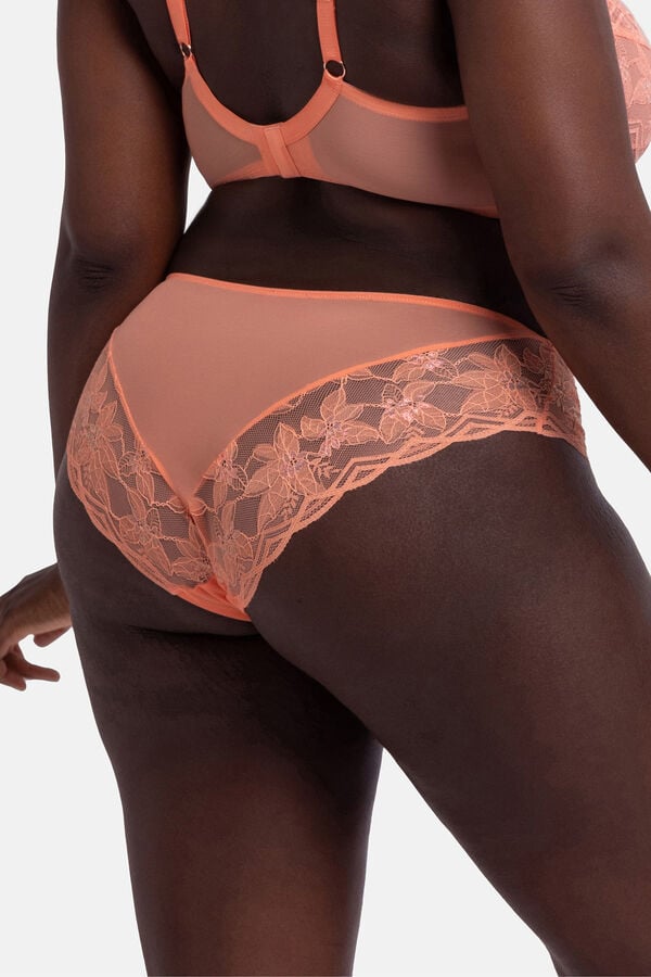 Dorina Braga cl&aacute;sica hipster encaje coral coral