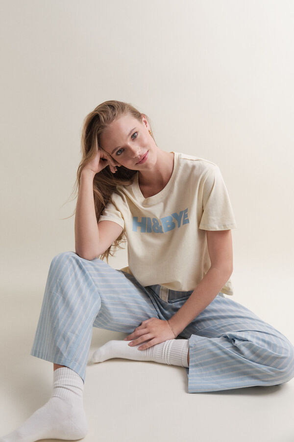 HI&BYE Pijama combinado amarillo amarillo