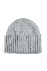Pieces Gorro beanie de punto  gris