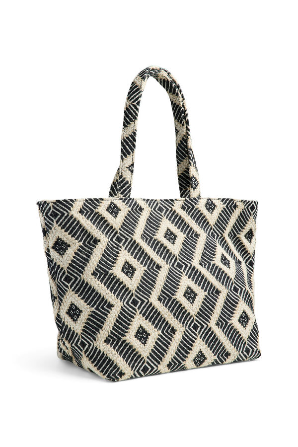 Pieces Bolso shopper estampado negro