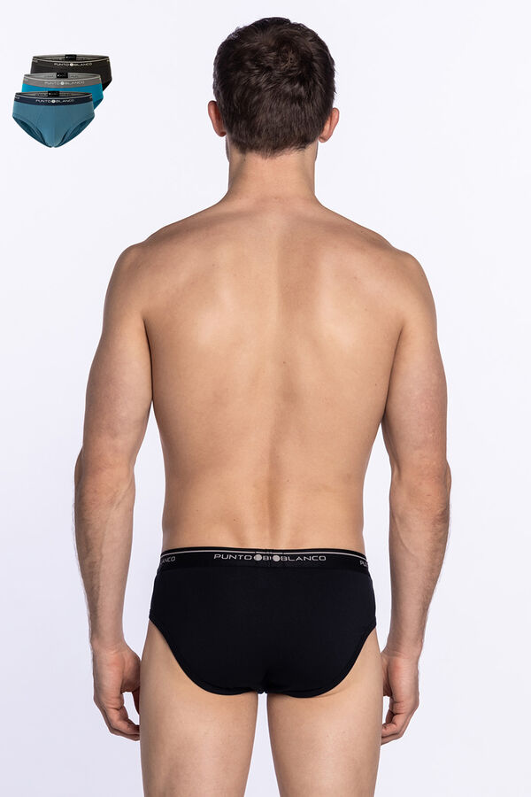 Punto Blanco Pack de 3 cuecas de algod&atilde;o estampado