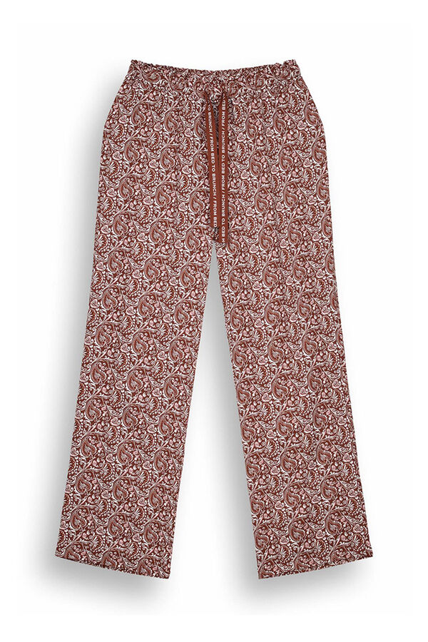 Women'secret Pantal&oacute;n largo lounge viscosa paisley estampado