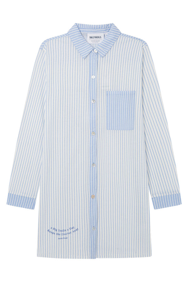 Women'secret Camis&oacute;n camisero rayas 100% algod&oacute;n SmileyWorld &reg; estampado