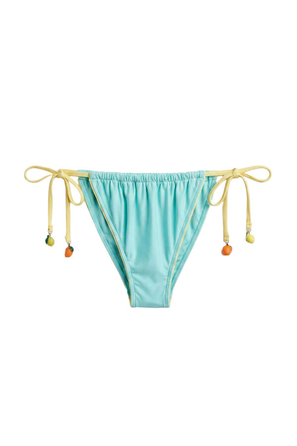 Women'secret Cueca de biqu&iacute;ni de tiras azul azul