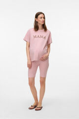 Mamalicious Pijama manga curta maternidade e amamenta&ccedil;&atilde;o rosa