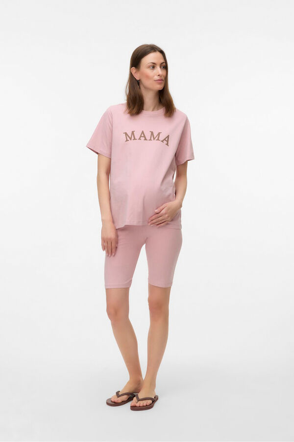 Mamalicious Pijama manga curta maternidade e amamenta&ccedil;&atilde;o rosa