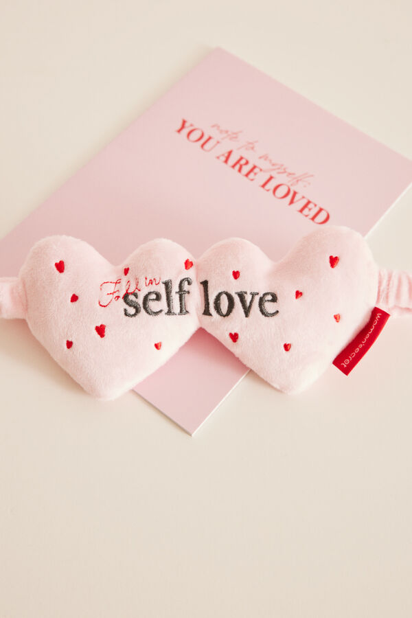 Women'secret Antifaz dormir corazones rosa