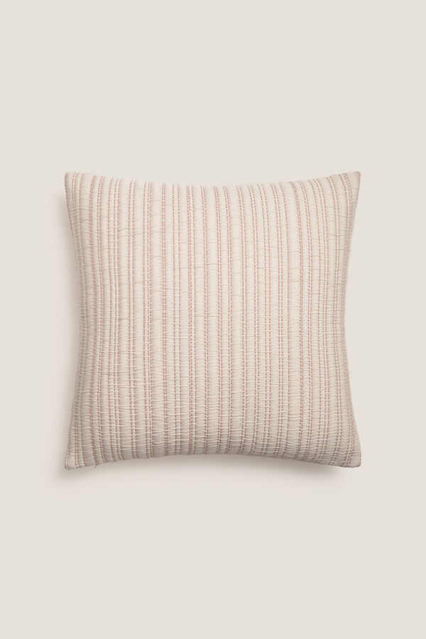 Textura Funda coj&iacute;n acolchada pespuntes rosa