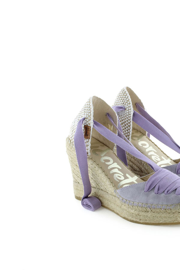 Vidorreta Alpargata cuña de yute rosa