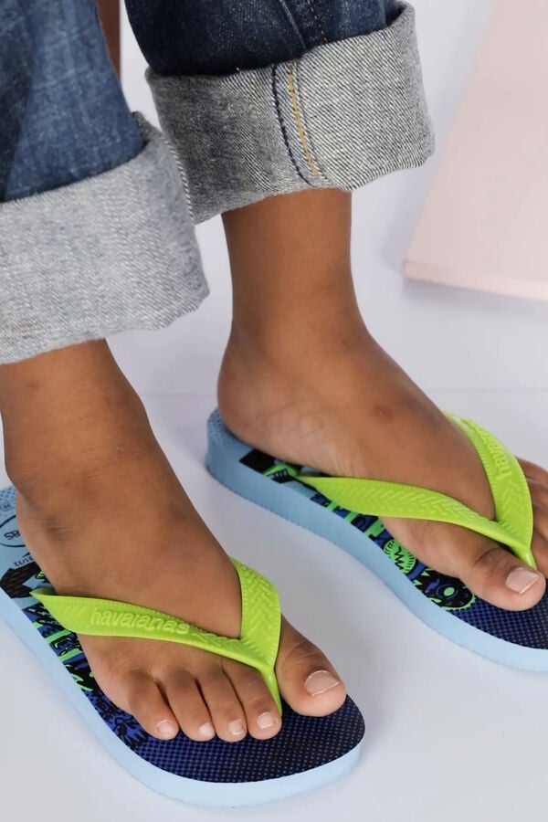 Havaianas Chinelos Hav. Top infantil divertido roxo/lil&aacute;s rosa