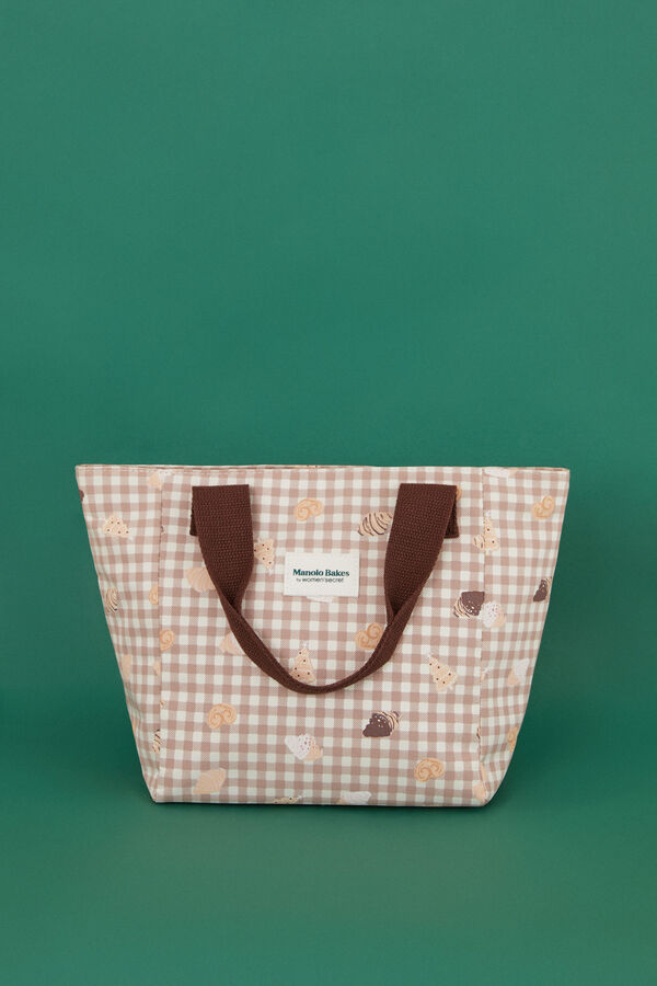 Women'secret Bolsa porta alimentos Manolo Bakes marr&oacute;n