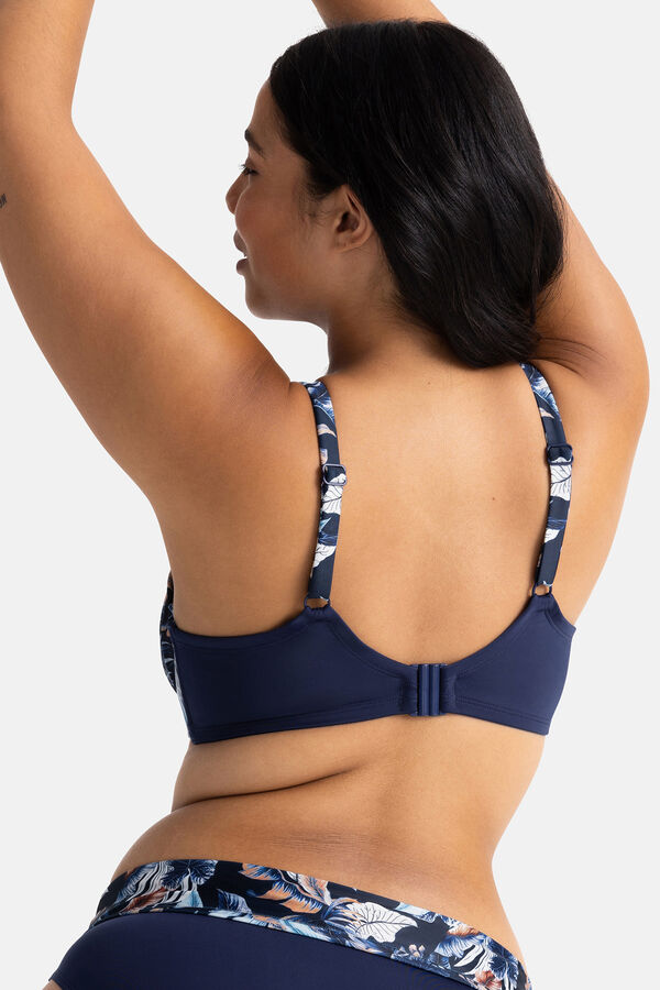 Dorina Top de bikini sin relleno Tasmania azul