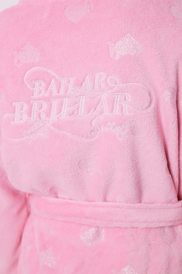 Women'secret Bata rosa fluffy Vecina Rubia  rosa