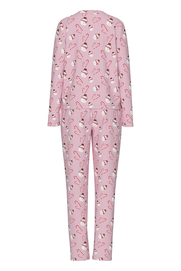 Pieces Set Pijama Navidad Largo coral