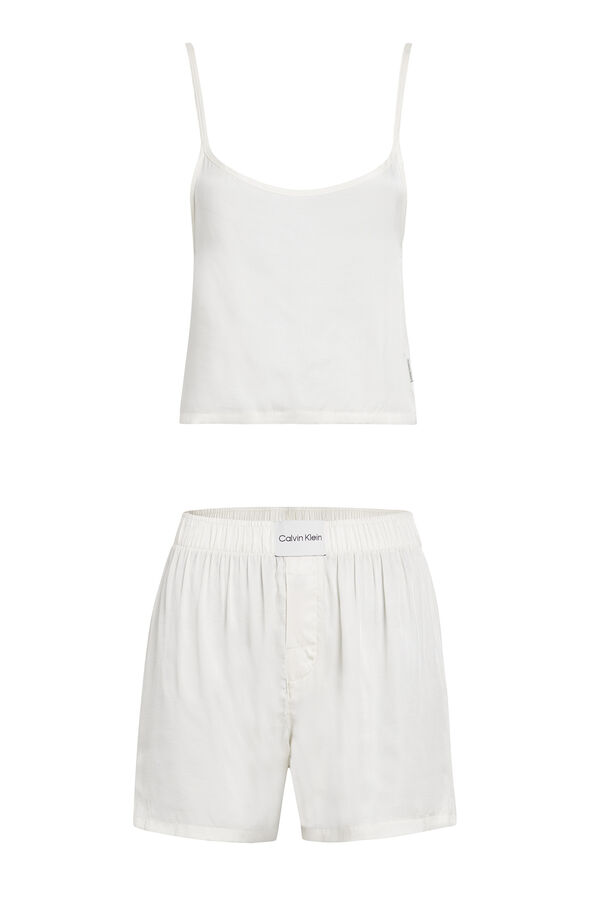 Calvin Klein Conjunto de pijama curto com alças branco