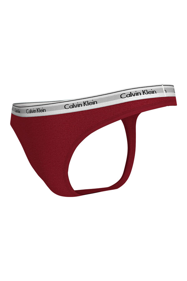 Calvin Klein Tanga logo CK rojo
