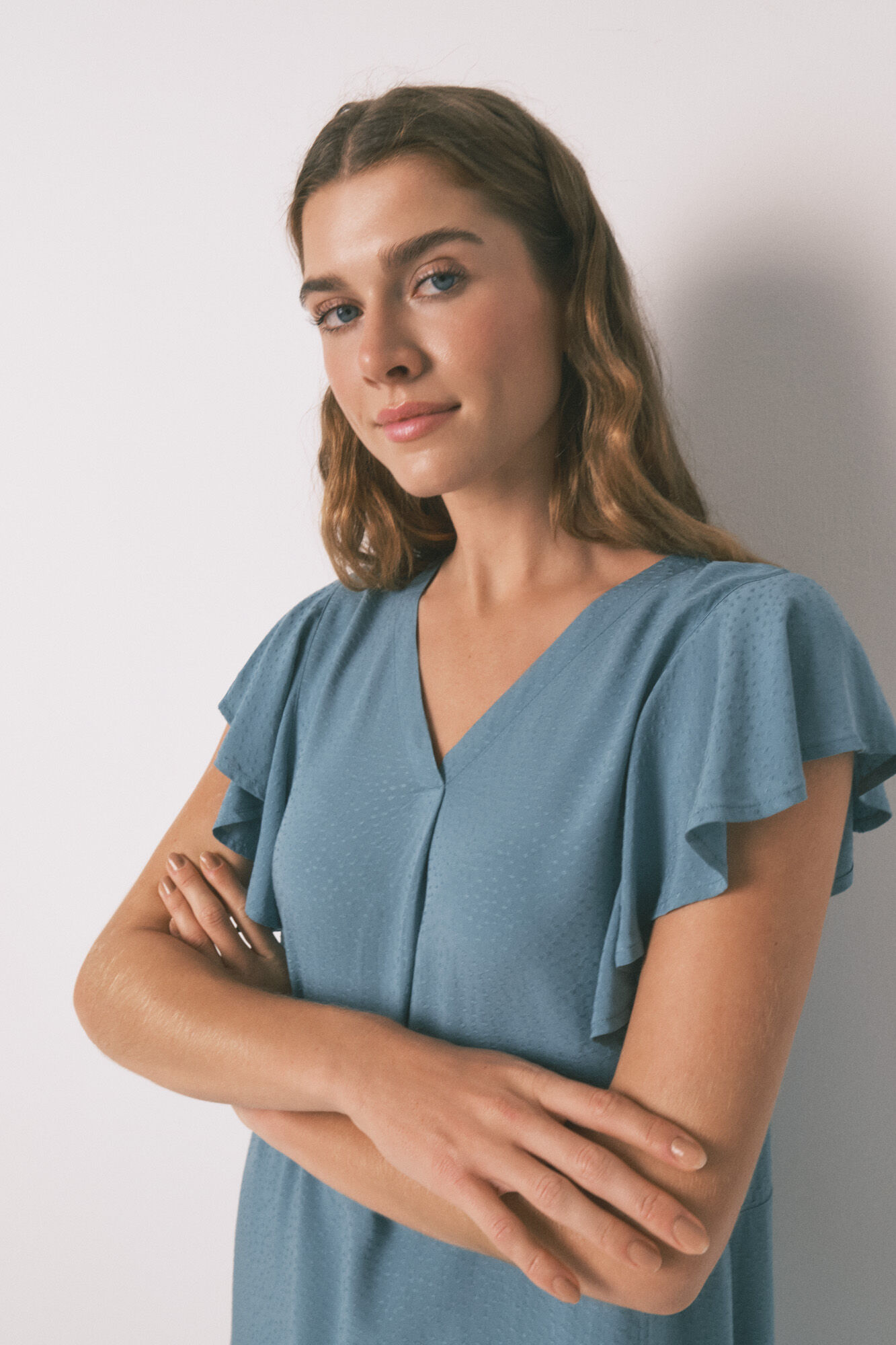Women'secret Camis&oacute;n midi holgado floral verde