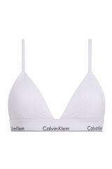 Calvin Klein Soutien triangular moldado de renda rosa