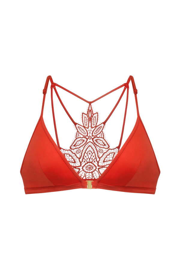 Dorina Top de bikini triangular naranja