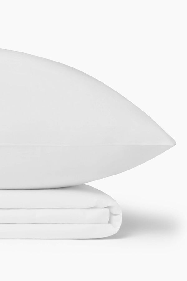 Textura S&aacute;bana algod&oacute;n sat&eacute;n. Cama 80-90cm. blanco