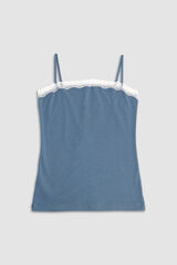Cotonella Anthracite blue top azul