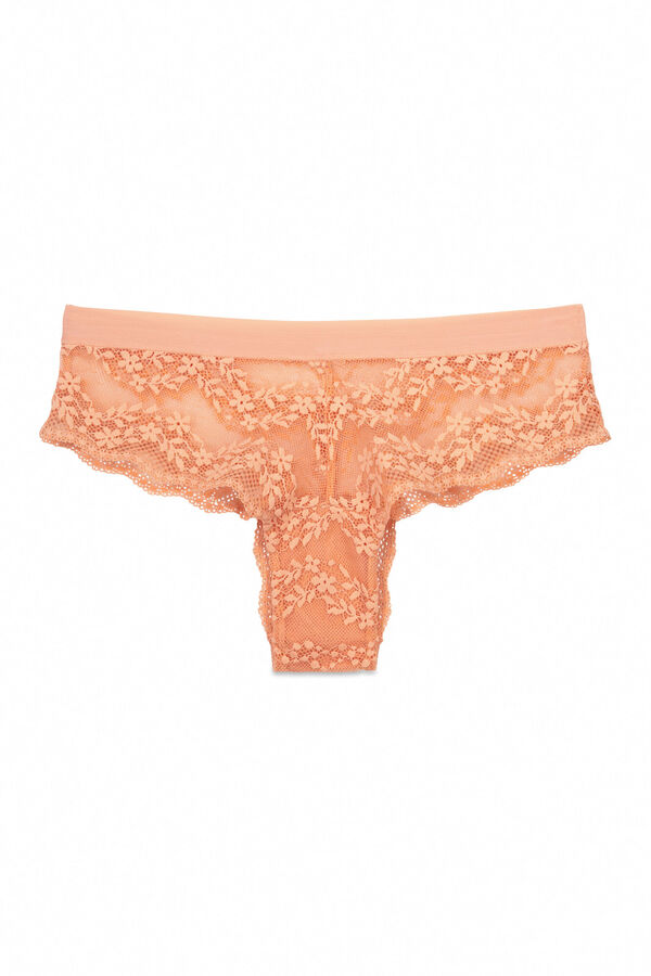 Women'secret Braga ancha brasile&ntilde;a encaje naranja peach naranja