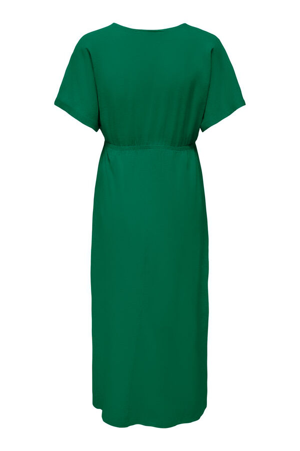 Only Maternity Vestido midi maternidade e amamenta&ccedil;&atilde;o verde