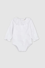 Gocco Body gola tira bordada branco