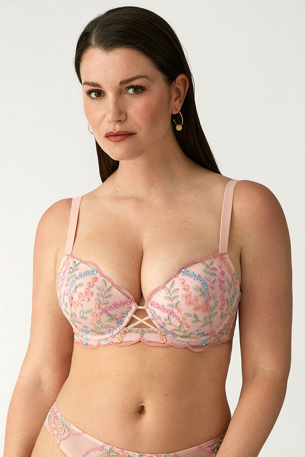 Promise Sutiã com bojo e aro rosa