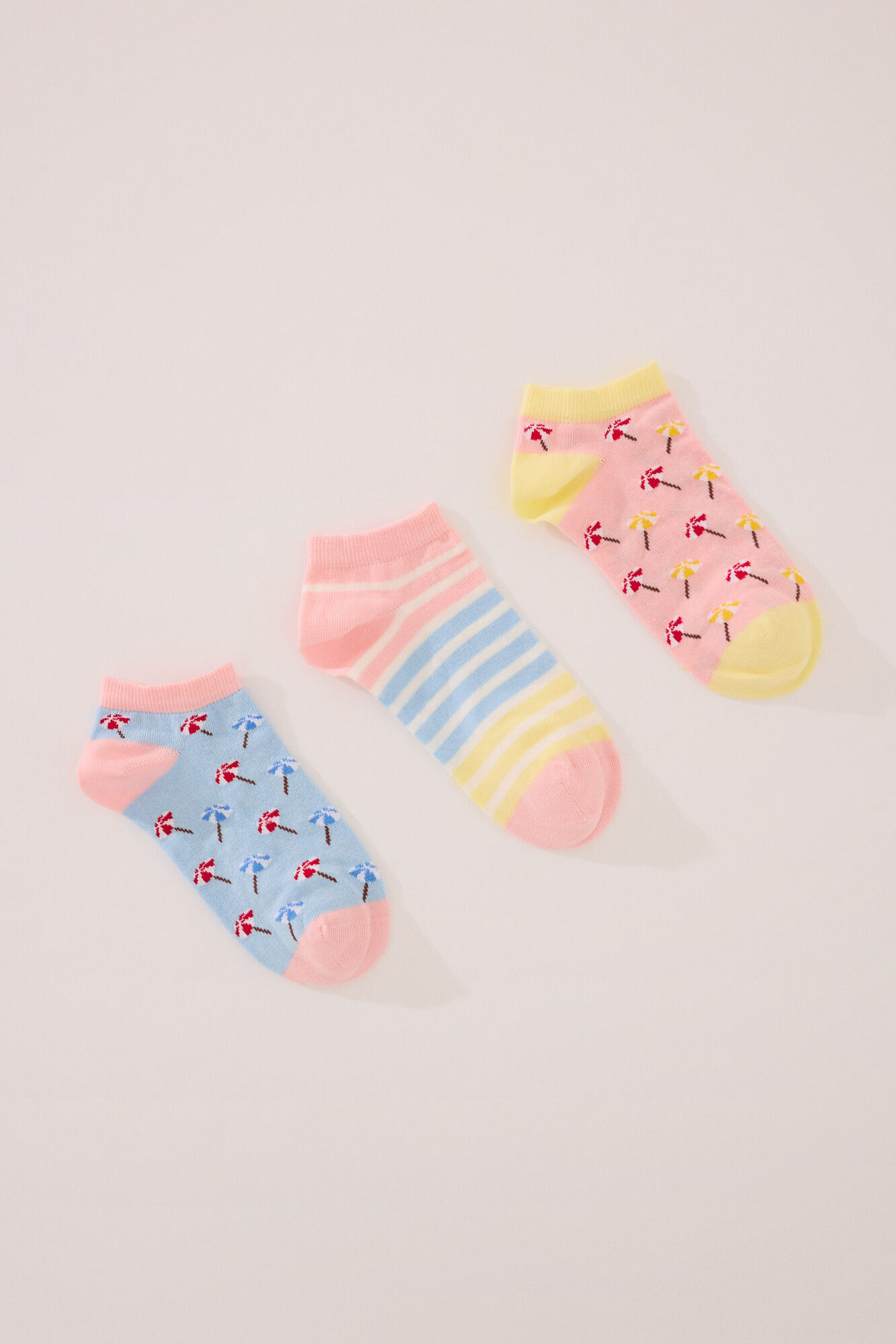 Women'secret Pack 3 calcetines cortos print playa