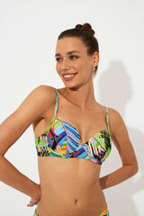 Promise Sutiã biquíni com bojo e argolas verde