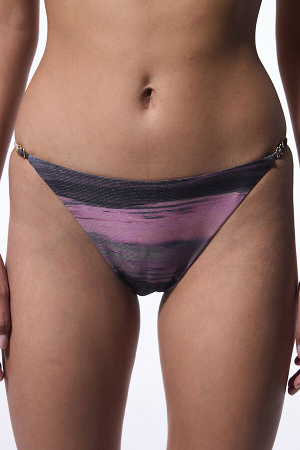 Penti Calcinha de biqu&iacute;ni cl&aacute;ssica com glitter estampado