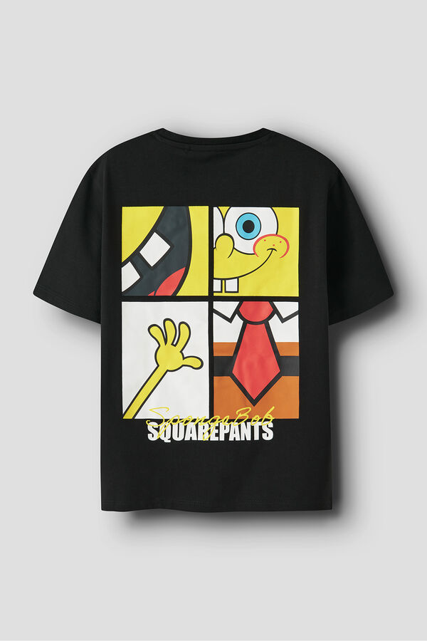 Name it Camiseta Bob Esponja negro