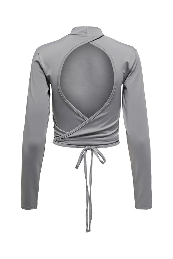 Only Play Camiseta manga larga ballet gris