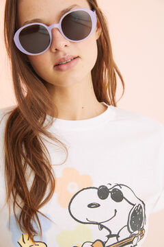 Womensecret Pijama corto 100% algodón Snoopy hippie marfil