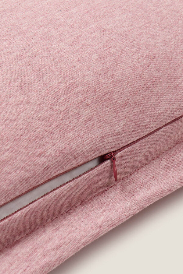 Textura Capa de malha de algod&atilde;o sustent&aacute;vel rosa