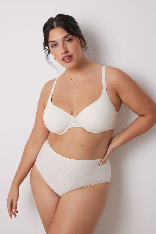 Women'secret Sujetador cl&aacute;sico BEAUTIFUL microfibra vainilla marfil