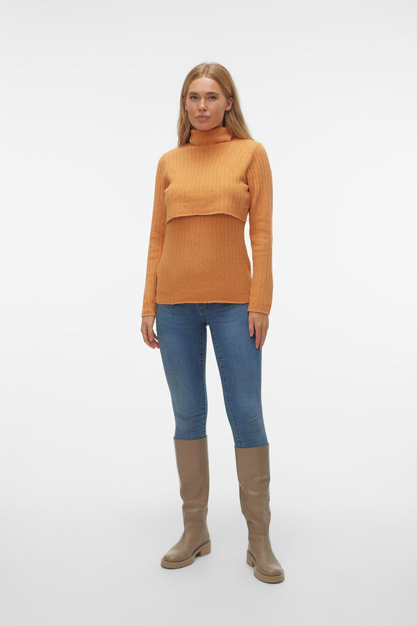 Mamalicious Top de malha de função dupla  vermelho