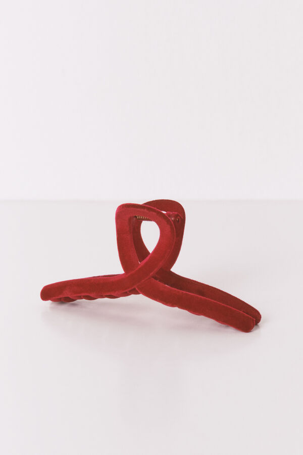 Women'secret Pinza grande terciopelo rojo rojo