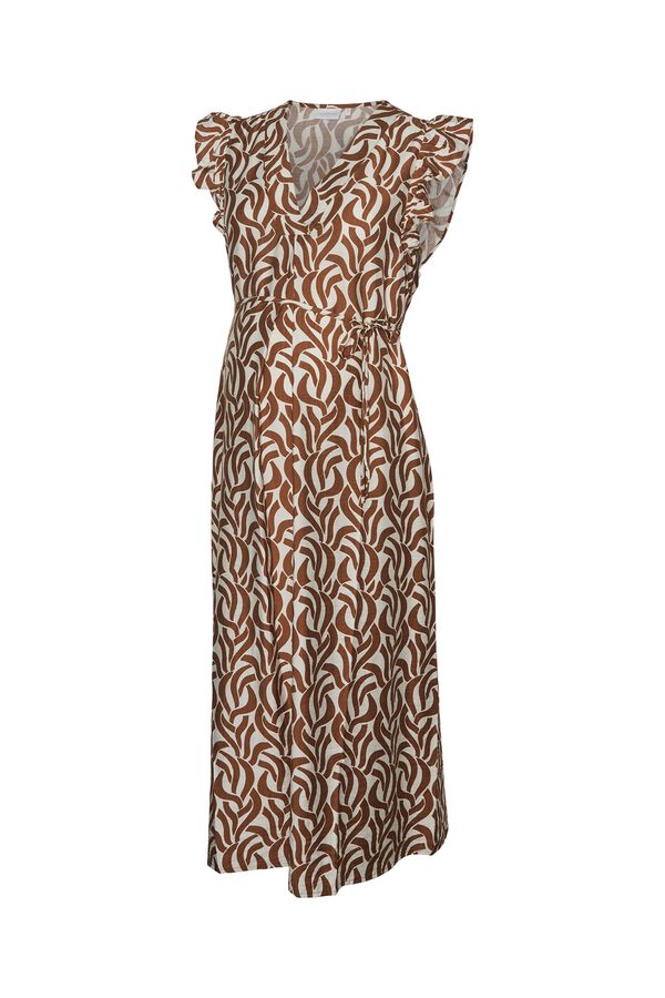 Mamalicious Vestido midi maternity y lactancia blanco