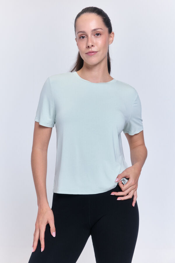 Only Play T-shirt manga curta cinzento