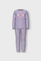 Name it Pijama unicornio ni&ntilde;a morado/lila