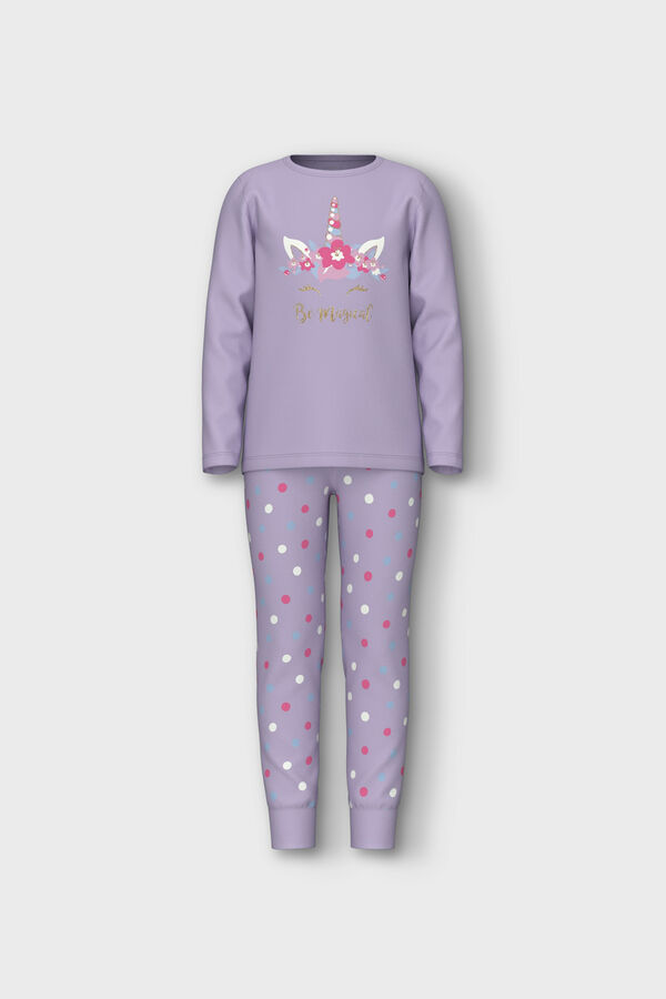 Name it Pijama unicornio ni&ntilde;a morado/lila