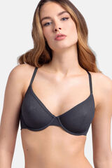 Dorina Sutiã com enchimento sem com aro cinzento