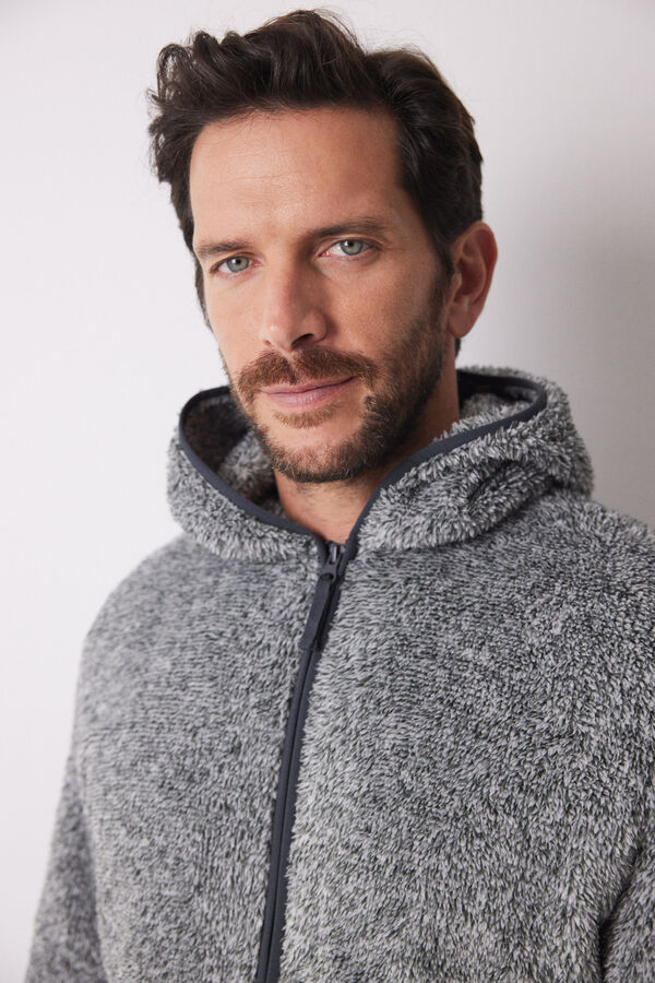 Women'secret Robe curto masculino do Batman cinzento