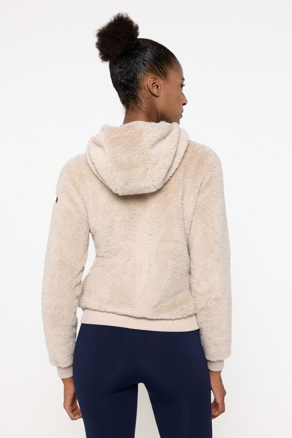 Only Play Chaqueta de borreguito con capucha gris