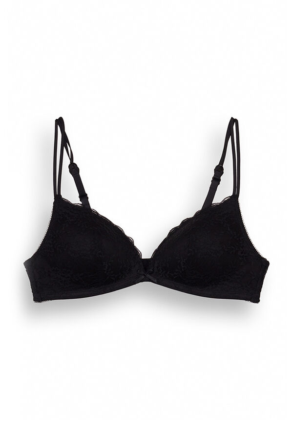 Women'secret CHARMING Sujetador triangular copa sin aro negro negro